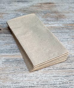 RECYCLED 40CM 2PLY 8FOLD KRAFT NAPKINS x2000