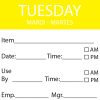 VOGUE DAY OF WEEK LABEL RIDU2202R Tuesday
