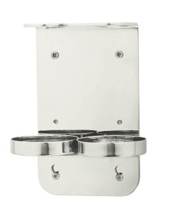 CHROME ECOPUMP WALL BRACKET DOUBLE