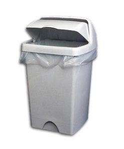 WHITE SWING BIN LINERS 12x23x29 1X1000