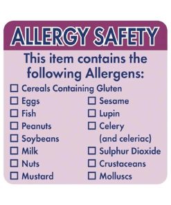 VOGUE ALLERGEN LABEL 2x2 GJ058"