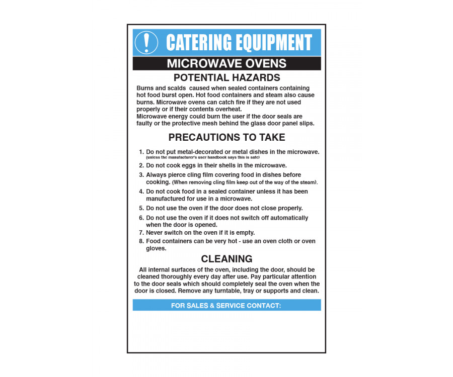 Microwave Ovens Safety Notice Raynor Hygiene