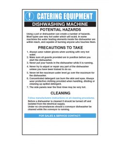 Dishwashing Machine Safety Guidance Notice