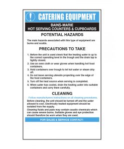 Bains-marie, Hot Serving Counters and Cupboards Safety Guidance Notice
