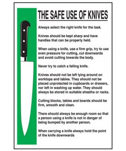 Safe Use of Knives Notice
