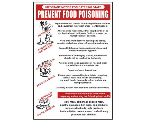 Prevent Food Poisoning Notice – Raynor Hygiene