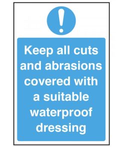 Keep All Cuts and Abrasions Covered Notice