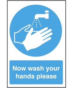Now Wash Your Hands Please vinyl sticker
