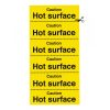 Caution Hot Surface Safety Sign