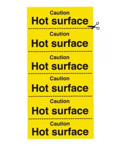 Caution Hot Surface Safety Sign