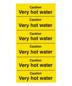 Caution Very Hot Water Safety Sign