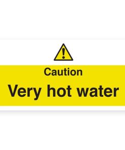 Caution Very Hot Water Notice