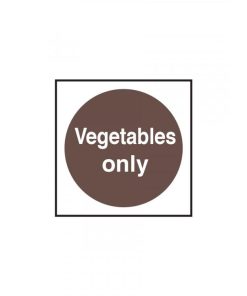 Vegetables Only Notice