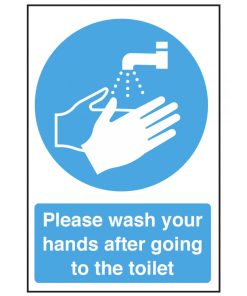 Please Wash Your Hands After Going to the Toilet vinyl sticker