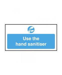 Use the Hand Sanitiser vinyl sticker