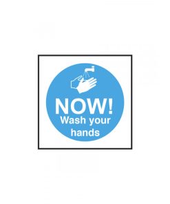 Now Wash Your Hands vinyl sticker