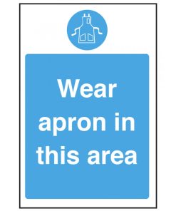 Wear Apron in this Area Notice