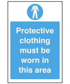 Protective Clothing Must Be Worn in this Area Notice
