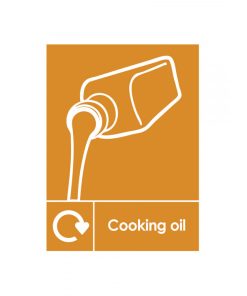Cooking Oil Recycling Bin Sticker
