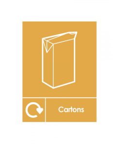 Cartons Recycling Bin Sticker