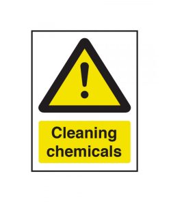 Cleaning Chemicals Safety Sign