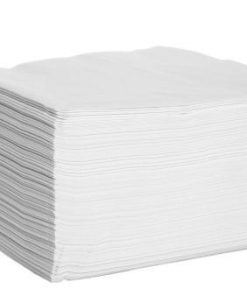 WHITE NAPKINS 40CM 2 PLY 4 FOLD 1X2000