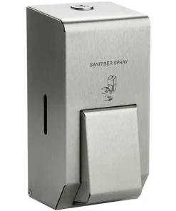 HAND SANITISER BRUSHED ST/STEEL DISPENSER 400ml