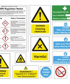 Safe Use & Storage of Chemicals Sign Pack