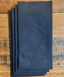 BLACK 8 FOLD 2 PLY NAPKIN 40CM 1X2000
