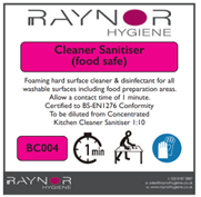 LABEL FOR EMPTY SANITISER TRIGGER BOTTLE *1MIN