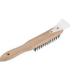 WIRE BRUSH 4 ROW WITH SCRAPER