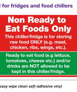Non-Ready Foods Only Notice