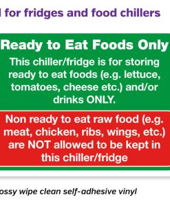 Ready To Eat Foods Only Notice