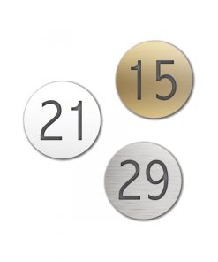 Engraved Circle Number Discs - Multiple Options Ideal for Locker Rooms. Make it easier for customers and staff to locate certain lockers.