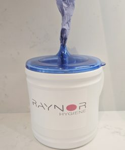 PORTABLE BLUE ROLL DISPENSER GRAB N CLEAN SYSTEM