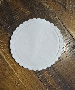 PLAIN WHITE UNBACKED TISSUE COASTER x1000