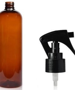 500ml AMBER PLASTIC TRIGGER BOTTLE