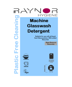 LABEL FOR MACH.GLASSWASH DET 5lt BOTTLE