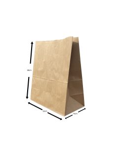 BROWN KRAFT BAG NO HANDLE 320x380x160 (x250)