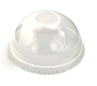 CLEAR DOMED LID WITH HOLE for 9oz (x1000)